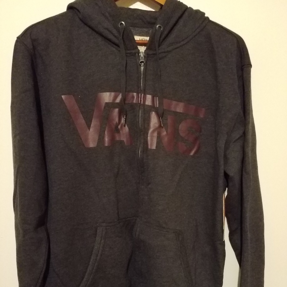 ⛓Charcoal Vans ZipUp Hoodie⛓